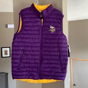 NFL Team Apparel Minnesota Vikings Vest - NWT